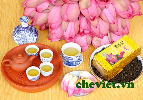 Sản phẩm trà sen Tây Hồ của Chè Minh Cường được nhiều chuyên gia đánh giá cao. Đúng là hương của trời, vị của đất cùng xoắn quyện.